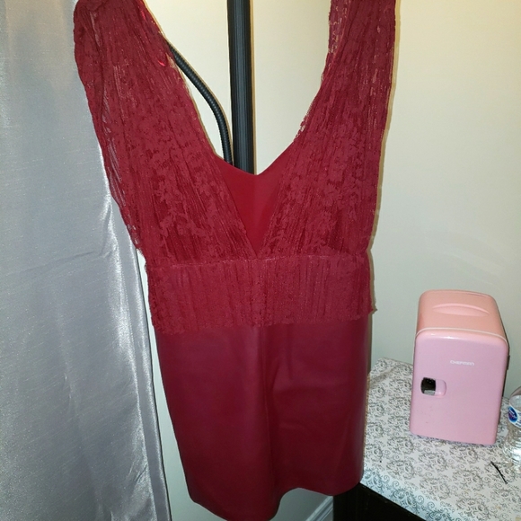 Lace leather zara dress - Picture 1 of 2